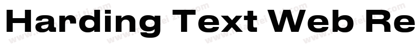Harding Text Web Regular Regular字体转换